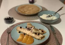 Špaldové palacinky. Foto - Andrea