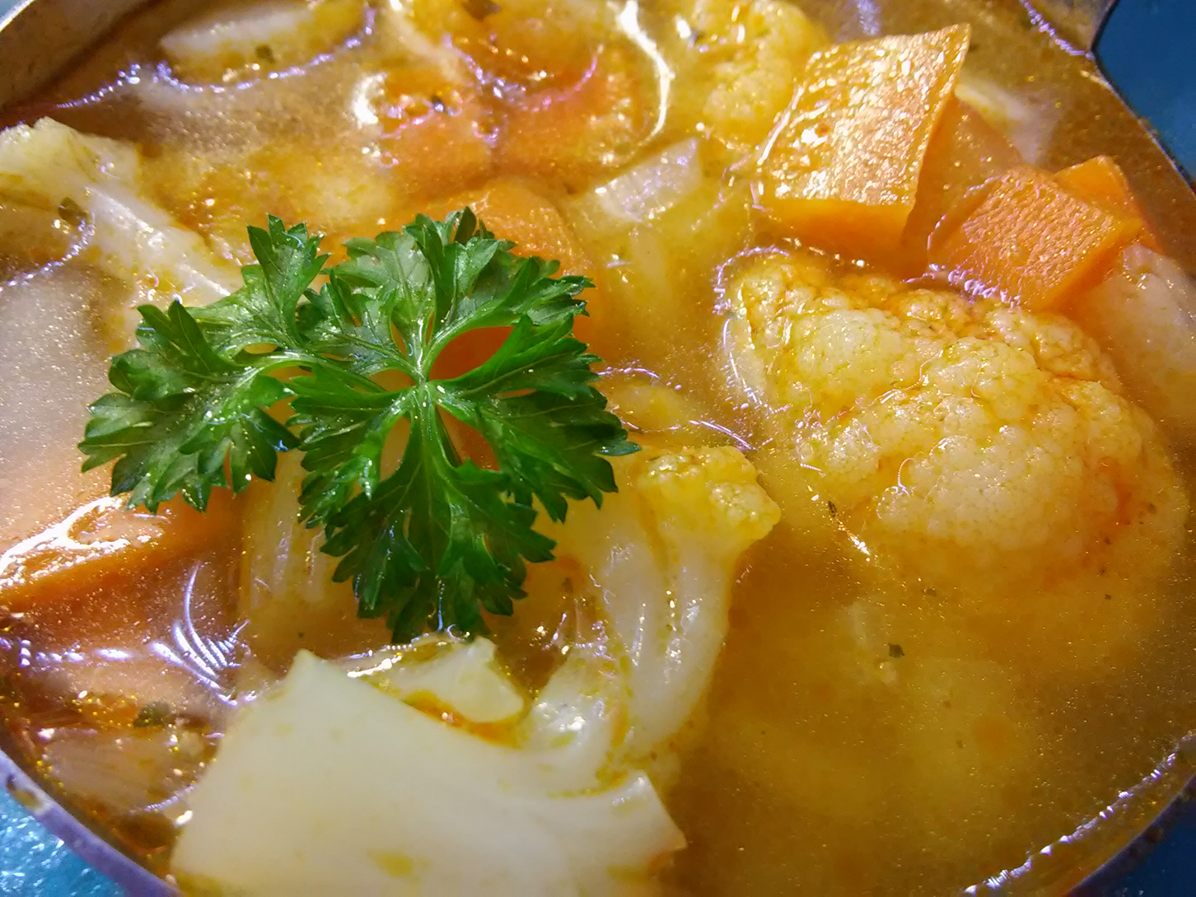 Rýchla zeleninová polievka je hotová. Foto - Nela