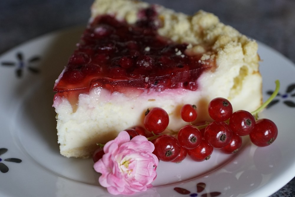 Ríbezľový cheesecake. Foto - Pixabay