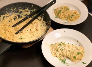 Špagety Carbonara. Foto - Andrea